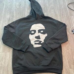 SHEIN Men's Black Hoodie